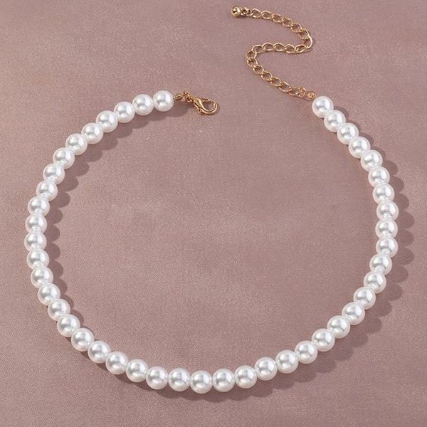 chains 5 pcs/set round beads pearl chain choker necklace for women charming handmade party jewelry gifts adjustable collar sweater, Silver
chains 5 pcs/set round beads pearl chain choker necklace for women charming handmade party jewelry gifts adjustable collar sweater, Silver