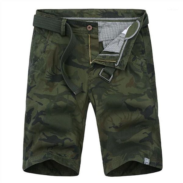 men's camouflage loose cargo shorts men cool fashion summer military camo short breathable homme gift belt, White;black
men's camouflage loose cargo shorts men cool fashion summer military camo short breathable homme gift belt, White;black