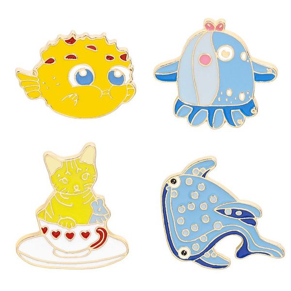 pins, brooches cute animal lucky pins cartoon fish cat ocs dolphin enamel lapel pin badge jackets clothes collar jewelry gifts, Gray
pins, brooches cute animal lucky pins cartoon fish cat ocs dolphin enamel lapel pin badge jackets clothes collar jewelry gifts, Gray