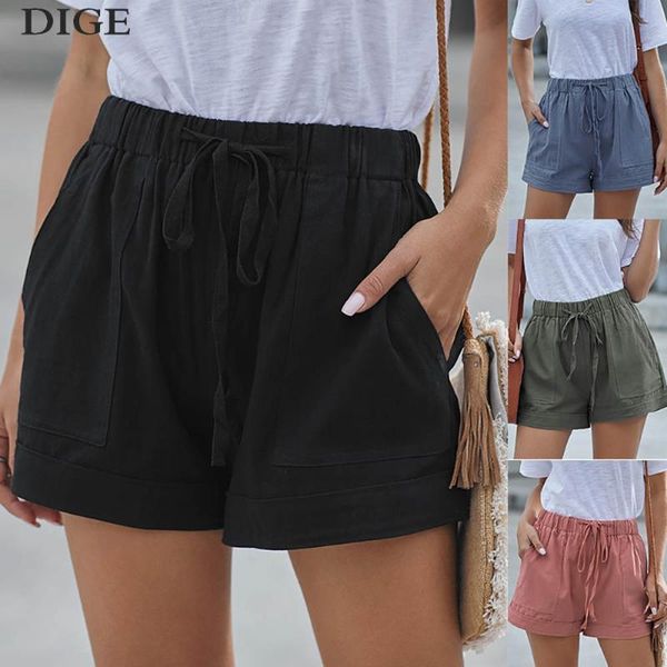 women's shorts 2021 for women casual summer pleated pocket elastic lace-up high waist plus size short, White;black
women's shorts 2021 for women casual summer pleated pocket elastic lace-up high waist plus size short, White;black