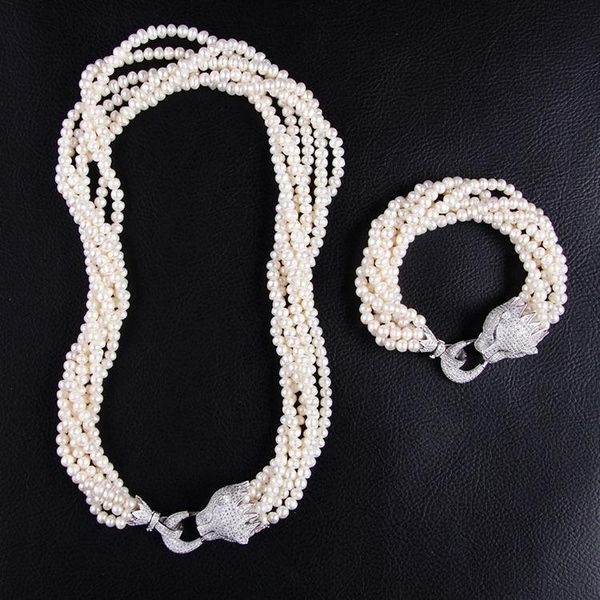 earrings & necklace beautiful 6row 6-7mm genuine white south sea pearl 18" bracelet 8" crystal clasp, Silver
earrings & necklace beautiful 6row 6-7mm genuine white south sea pearl 18" bracelet 8" crystal clasp, Silver