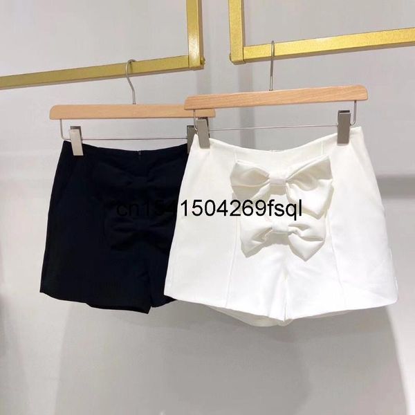 women's shorts black / white for women 2021 high waist casual summer runway design bow slim, White;black
women's shorts black / white for women 2021 high waist casual summer runway design bow slim, White;black