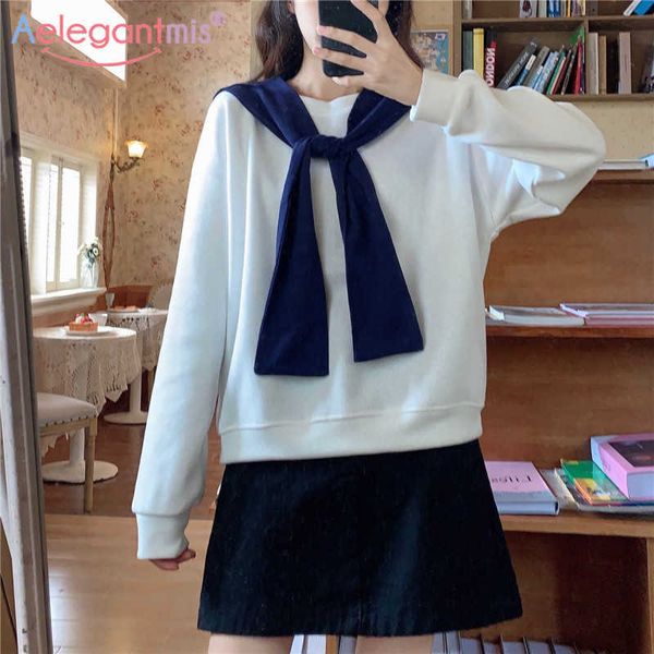aelegantmis autumn fashion white women loose sweatshirt long sleeve oversize pullovers sweatshirts ladies casual with wraps 210607, Black
aelegantmis autumn fashion white women loose sweatshirt long sleeve oversize pullovers sweatshirts ladies casual with wraps 210607, Black