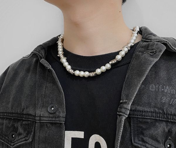hiphop products chain pendant necklaces elegant pearl wild fashion women man necklace exquisite jewelry supply, Silver
hiphop products chain pendant necklaces elegant pearl wild fashion women man necklace exquisite jewelry supply, Silver