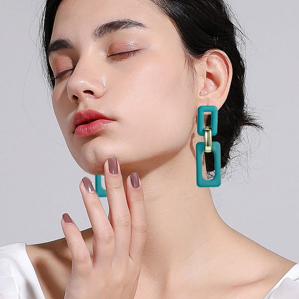 exaggerated blue earrings geometric rectangular acrylic simple autumn and winter resin, Golden
exaggerated blue earrings geometric rectangular acrylic simple autumn and winter resin, Golden