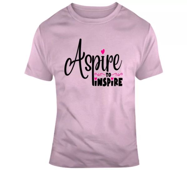 aspire to inspire positive t-shirt motivational and inspirational gift tee shirt, White;black
aspire to inspire positive t-shirt motivational and inspirational gift tee shirt, White;black