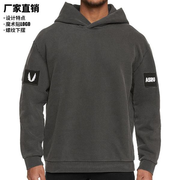 men's hoodies & sweatshirts solid color hook and loop fastenersi letters loose casual hooded sweatshirt man, Black
men's hoodies & sweatshirts solid color hook and loop fastenersi letters loose casual hooded sweatshirt man, Black