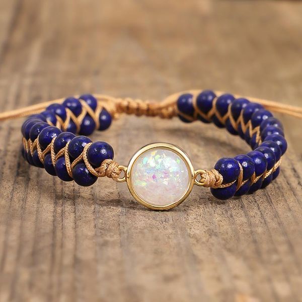 natural stone beads wrap bracelets women opal string braided handmade yoga friendship bracelet charm, Golden;silver
natural stone beads wrap bracelets women opal string braided handmade yoga friendship bracelet charm, Golden;silver