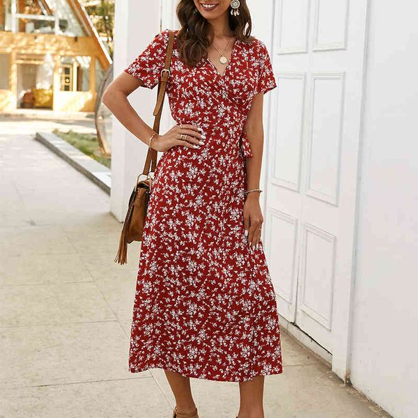 summer dress short sleeve v-neck floral print wrap dress women flower long dresses beach dress holiday vestidos cloth 210521, Black;gray
summer dress short sleeve v-neck floral print wrap dress women flower long dresses beach dress holiday vestidos cloth 210521, Black;gray
