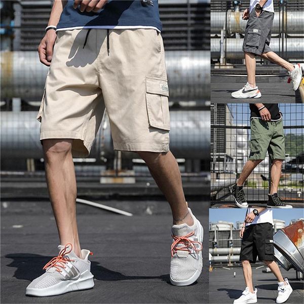 men's shorts men outer wear casual cargo pants multi pockets combat summer beach trousers fashion, White;black
men's shorts men outer wear casual cargo pants multi pockets combat summer beach trousers fashion, White;black
