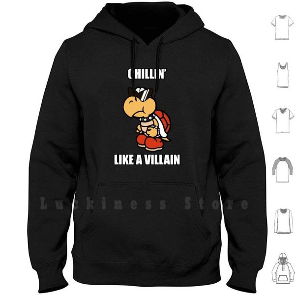 chillin' like a villain koopa hoodies long sleeve luigi paper sunglasses chilling men's & sweatshirts, Black
chillin' like a villain koopa hoodies long sleeve luigi paper sunglasses chilling men's & sweatshirts, Black
