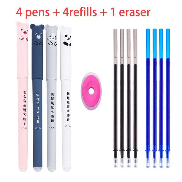 gel pens animals panda erasable pen 0.5mm blue black refills rods washable handle school office supplies stationery
gel pens animals panda erasable pen 0.5mm blue black refills rods washable handle school office supplies stationery