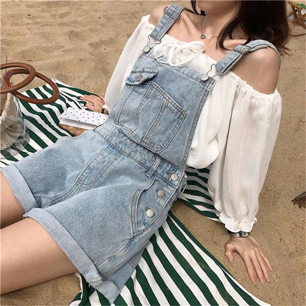 women's shorts summer fashion high waist streetwear women denim plus size ladies light washed short stylish overalls pockets jeans, White;black
women's shorts summer fashion high waist streetwear women denim plus size ladies light washed short stylish overalls pockets jeans, White;black