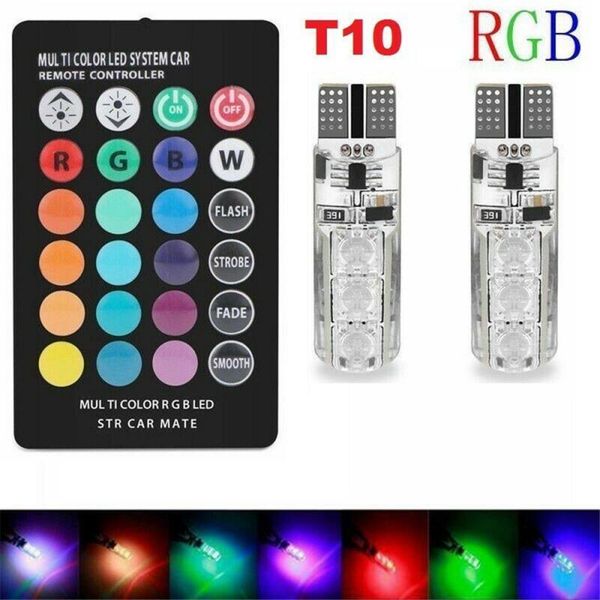 multi-color rgb led bulbs w/rf remote control lighting plate lights for car parking 168 194 t10 accessories interior&external
multi-color rgb led bulbs w/rf remote control lighting plate lights for car parking 168 194 t10 accessories interior&external