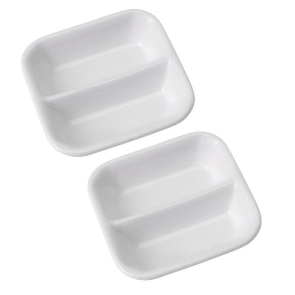 storage bottles & jars 2 pcs 3 inch pure white ceramic appetizer serving tray 2-compartment sauce dishes divided snack for spice dish soy
storage bottles & jars 2 pcs 3 inch pure white ceramic appetizer serving tray 2-compartment sauce dishes divided snack for spice dish soy