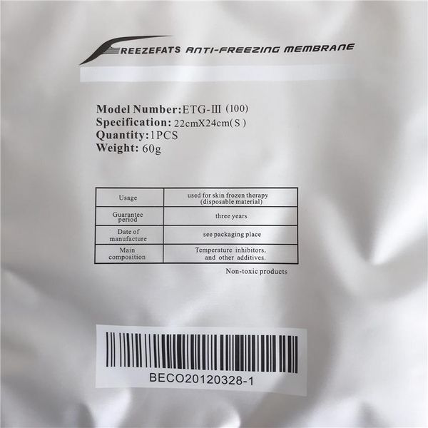 anti e gel pad cryolipolysis antie membrane with msds for cryolipolysis slimming weight loss machine 2021
anti e gel pad cryolipolysis antie membrane with msds for cryolipolysis slimming weight loss machine 2021