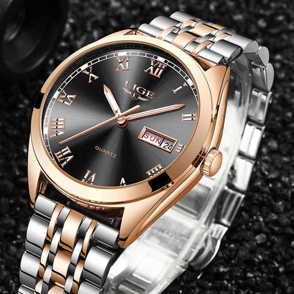 lige watches men brand fashion chronograph male stainless steel waterproof business men wristwatch relogio masculino 210527, Slivery;brown
lige watches men brand fashion chronograph male stainless steel waterproof business men wristwatch relogio masculino 210527, Slivery;brown