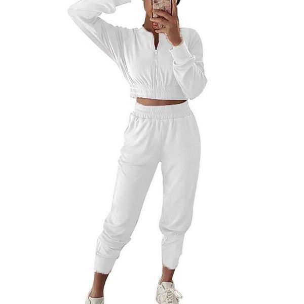 gym clothing 2 piece set womens outfits autumn thin sports long sleeve tracksuit fashion ladies sportswear short, White;black
gym clothing 2 piece set womens outfits autumn thin sports long sleeve tracksuit fashion ladies sportswear short, White;black