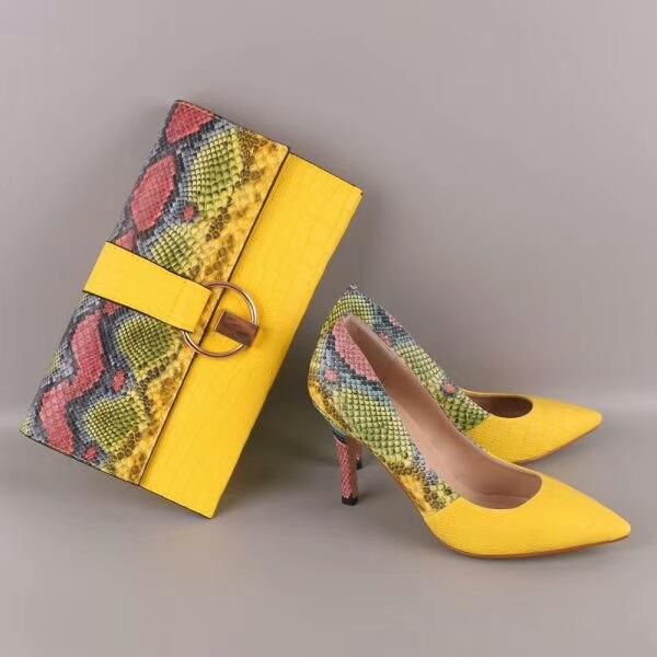 dress shoes yellow snake printed leather with women bag set ,women pumps matching clutch bags sets 36-43 selling a93-1, Black
dress shoes yellow snake printed leather with women bag set ,women pumps matching clutch bags sets 36-43 selling a93-1, Black