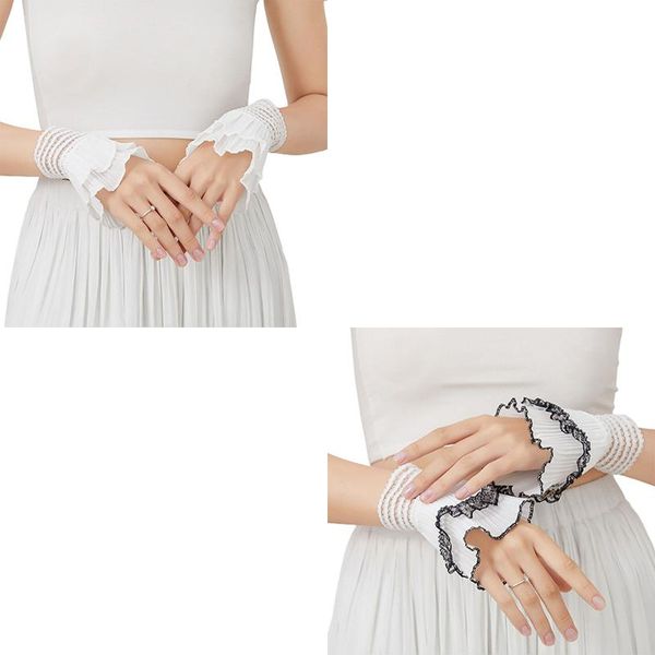 sports gloves retro wrinkled pleated flare sleeve false cuffs women autumn winter sweater shirt decorative detachable wrist warm horn, Black
sports gloves retro wrinkled pleated flare sleeve false cuffs women autumn winter sweater shirt decorative detachable wrist warm horn, Black