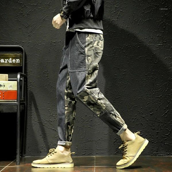 men's korean camouflage pants trendy casual trousers loose wild tie-foot brand overalls ankle, Black
men's korean camouflage pants trendy casual trousers loose wild tie-foot brand overalls ankle, Black