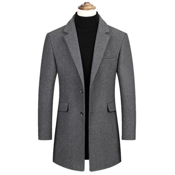 men's wool & blends autumn winter jacket men woolen coat slim fit fashion trench casual blend jackets overcoat, Black
men's wool & blends autumn winter jacket men woolen coat slim fit fashion trench casual blend jackets overcoat, Black