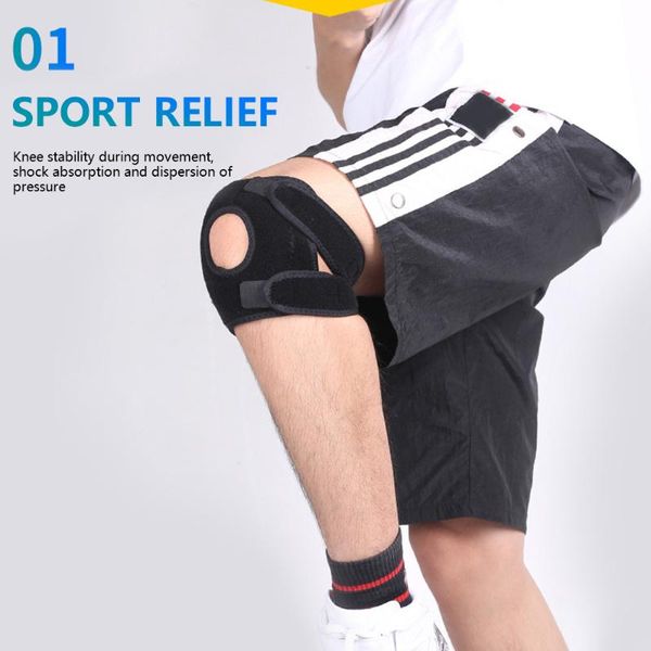 elbow & knee pads brace support for fitness running cycling adjustable open patella recovery arthritis, Black;gray
elbow & knee pads brace support for fitness running cycling adjustable open patella recovery arthritis, Black;gray