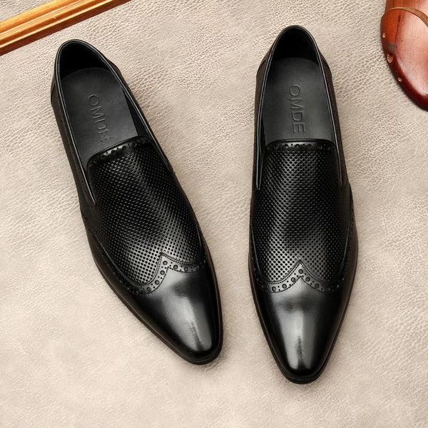 dress shoes hollow genuine leather men's loafers fashion casual business office footwear black khaki luxury wedding party
dress shoes hollow genuine leather men's loafers fashion casual business office footwear black khaki luxury wedding party