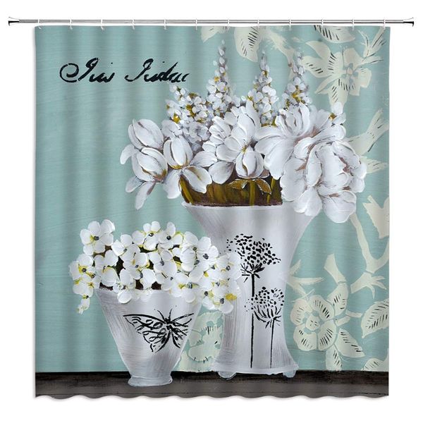 floral shower curtain oil painting vase peony lilac flower elegant country decor white light sapphire fabric bath curtains
floral shower curtain oil painting vase peony lilac flower elegant country decor white light sapphire fabric bath curtains