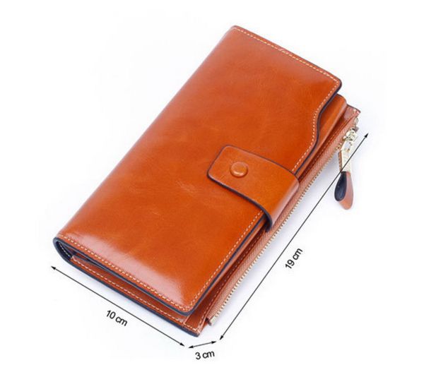 women leather wallets female wallet zipper genuine oil wax leather long design lover women coin purse card wallets, Red;black
women leather wallets female wallet zipper genuine oil wax leather long design lover women coin purse card wallets, Red;black