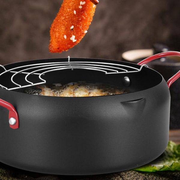 pans 22cm easy clean pot cookware deep fryer handle iron non stick multifunctional potable kitchen tempura japanese style with clip
pans 22cm easy clean pot cookware deep fryer handle iron non stick multifunctional potable kitchen tempura japanese style with clip