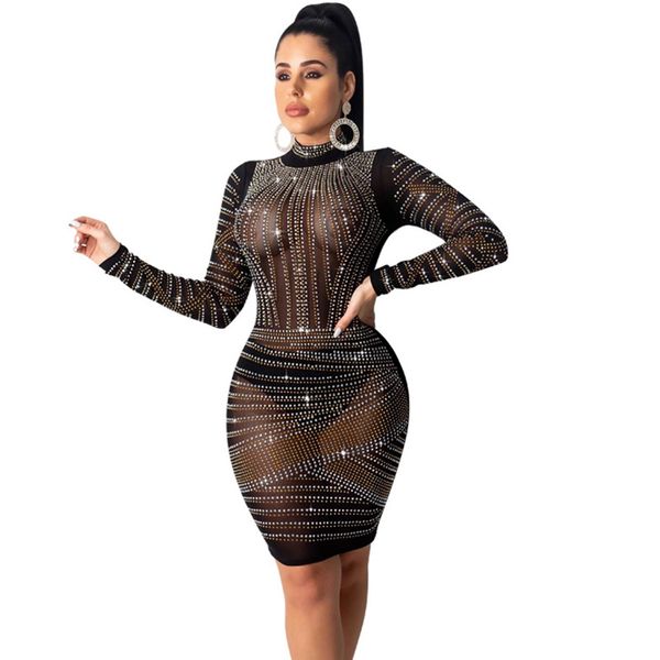 rhinestone party dress women black see through mesh sheer bodycon mini dress long sleeve elegant festival short club dress, Black;white
rhinestone party dress women black see through mesh sheer bodycon mini dress long sleeve elegant festival short club dress, Black;white