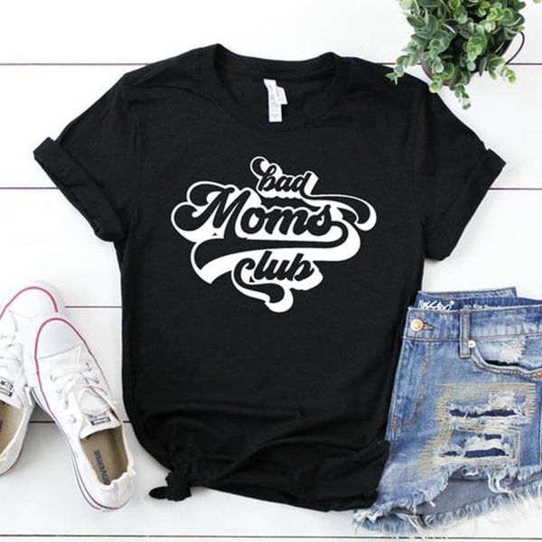 women's t-shirt bad moms club funny letters printed women t shirts mom life graphic tshirt 2021 womens fashion clothing oversized shirt, White
women's t-shirt bad moms club funny letters printed women t shirts mom life graphic tshirt 2021 womens fashion clothing oversized shirt, White