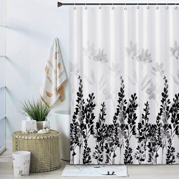 shower curtain for bathroom with 12 hooks, waterproof, polyester fabric machine washable shower curtains 72 x 72 inch (black
shower curtain for bathroom with 12 hooks, waterproof, polyester fabric machine washable shower curtains 72 x 72 inch (black