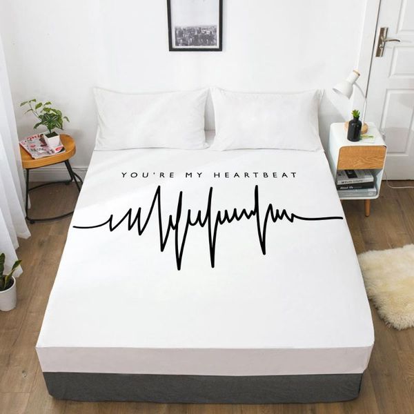 sheets & sets 1 pcs 3d printed simple heartbeat soft fitted sheet with elastic band solid bed cover-wrinkle abrasion resistant
sheets & sets 1 pcs 3d printed simple heartbeat soft fitted sheet with elastic band solid bed cover-wrinkle abrasion resistant