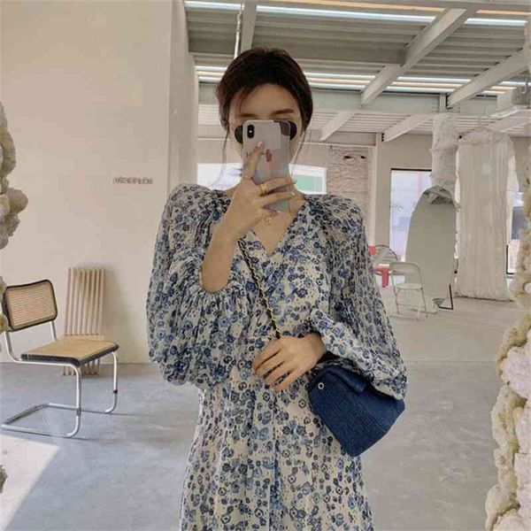 vintage floral dress women elegant chiffon korean party puff long sleeve v neck midi fall es for 210510, Black;gray
vintage floral dress women elegant chiffon korean party puff long sleeve v neck midi fall es for 210510, Black;gray