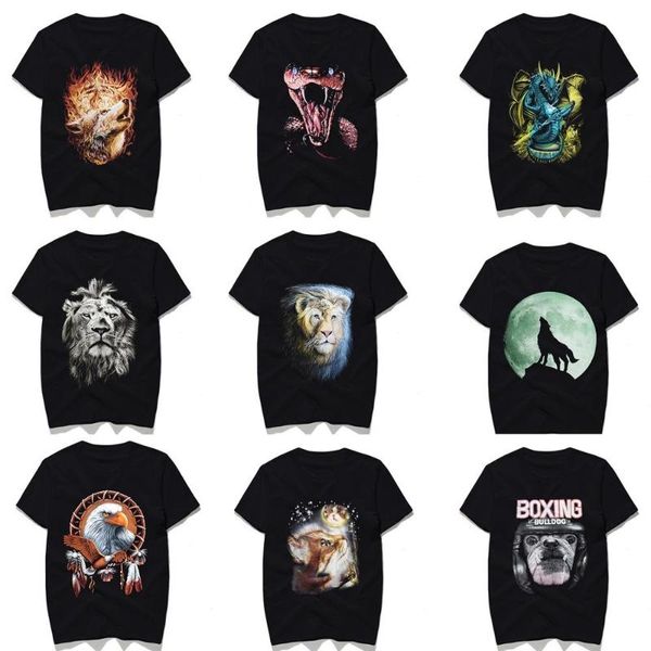 men's t-shirts for 2021 funny t-shirt with 3d animal print, summer short sleeve t-shirt, fashion breathable 100% cotton, White;black
men's t-shirts for 2021 funny t-shirt with 3d animal print, summer short sleeve t-shirt, fashion breathable 100% cotton, White;black