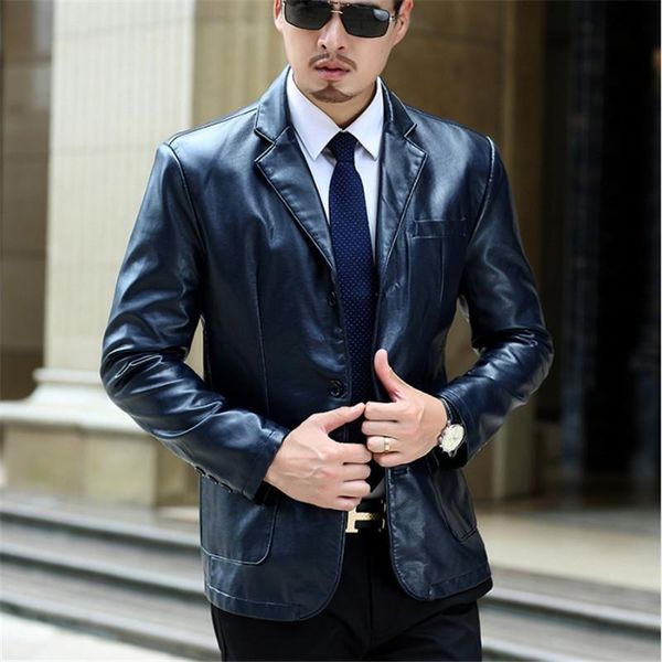 men's fur & faux male spring autumn coats leather fashion silm jacket recreational business wear smart casual coat, Black
men's fur & faux male spring autumn coats leather fashion silm jacket recreational business wear smart casual coat, Black