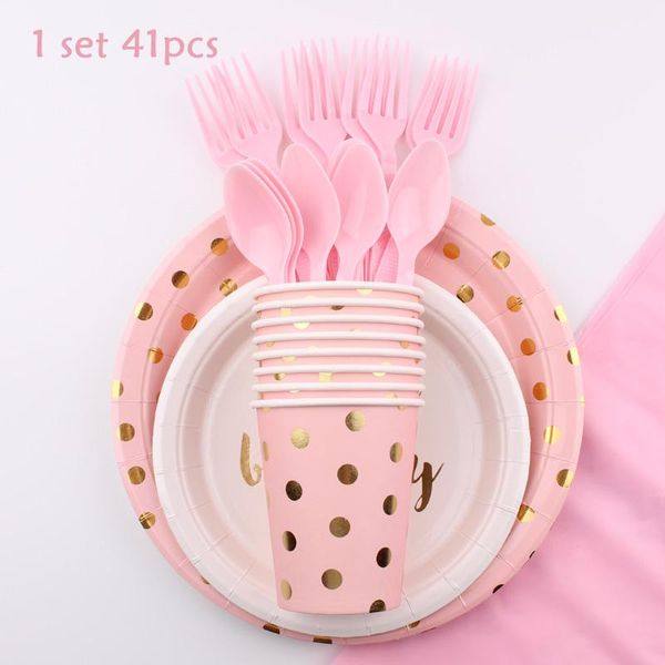 gold pink party tableware 1 set happy birthday supplies disposable plates paper towels straws decoration kids dinnerware
gold pink party tableware 1 set happy birthday supplies disposable plates paper towels straws decoration kids dinnerware