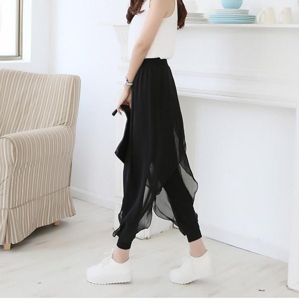 women's pants & capris #2530 summer chiffon long trousers and mesh skirts woman plus size high waist casual ankle-lenth ladies beach st, Black;white
women's pants & capris #2530 summer chiffon long trousers and mesh skirts woman plus size high waist casual ankle-lenth ladies beach st, Black;white