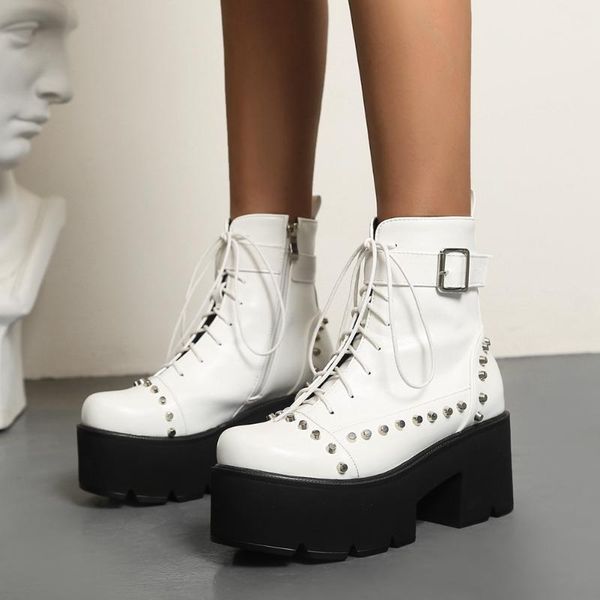 boots gigifox 2021 large size 44 platform ankle women shoes zip up chunky heels rivet comfy luxury ladies, Black
boots gigifox 2021 large size 44 platform ankle women shoes zip up chunky heels rivet comfy luxury ladies, Black