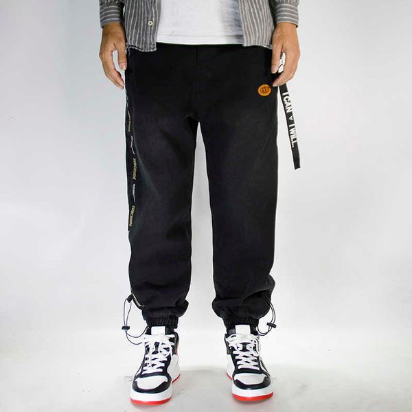 men's jeans fashion streetwear black loose fit casual denim cargo pants stripe designer hip hop jogger wide leg trousers w6rx, Blue
men's jeans fashion streetwear black loose fit casual denim cargo pants stripe designer hip hop jogger wide leg trousers w6rx, Blue