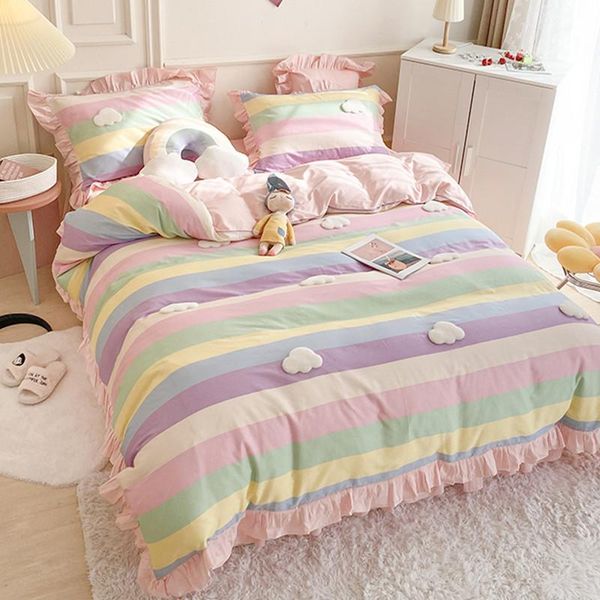 bedding sets cute korean set soft bed sheets pillowcases 4 pieces luxury fashion juego de cama di50ct
bedding sets cute korean set soft bed sheets pillowcases 4 pieces luxury fashion juego de cama di50ct