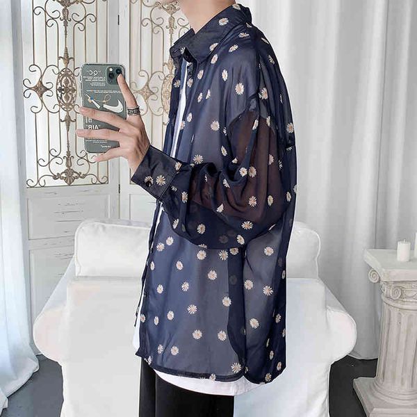 t shirts mode 2021 spring summer curtain organza floral perspective male casual long sleeve thin sun protection 2xl clothes dxs8, White;black
t shirts mode 2021 spring summer curtain organza floral perspective male casual long sleeve thin sun protection 2xl clothes dxs8, White;black
