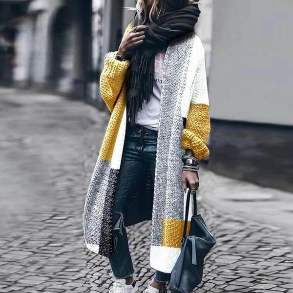 women's jackets 2021 fashion korean winter coat wool cardigan solid color bat jacket sweater long loose thick undefined, Black;brown
women's jackets 2021 fashion korean winter coat wool cardigan solid color bat jacket sweater long loose thick undefined, Black;brown