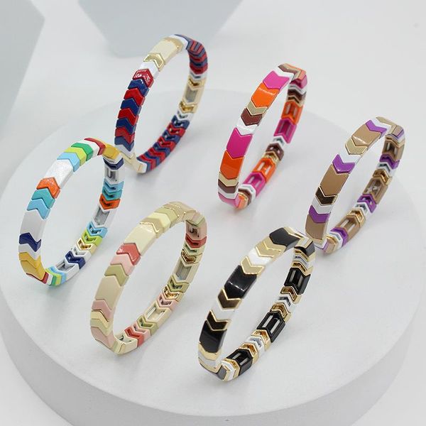 charm bracelets european and american bohemian ins trend fashion enamel women's bracelet arrow color diy paint stretch female bangle je, Golden;silver
charm bracelets european and american bohemian ins trend fashion enamel women's bracelet arrow color diy paint stretch female bangle je, Golden;silver