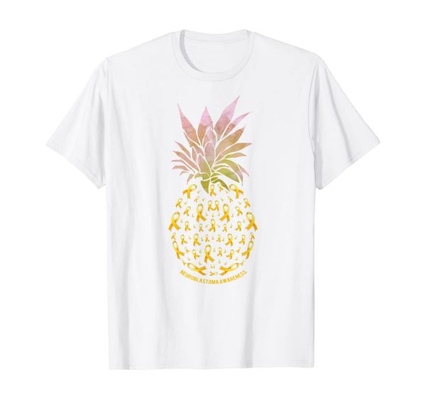 pineapple neuroblastoma awareness tee shirt, White;black
pineapple neuroblastoma awareness tee shirt, White;black