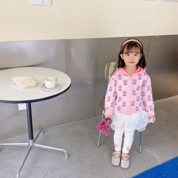 jackets 2021 kids clothes knitted floral pattern sweater hooded cute cotton spring autumn 100-150, Blue;gray
jackets 2021 kids clothes knitted floral pattern sweater hooded cute cotton spring autumn 100-150, Blue;gray