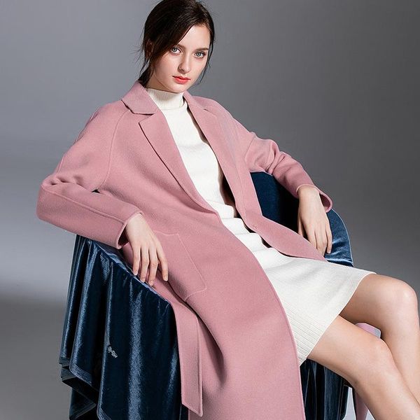 women's wool & blends autumn cashmere coat warm winter long women office lady slim female overcoat oversize plussize, Black
women's wool & blends autumn cashmere coat warm winter long women office lady slim female overcoat oversize plussize, Black
