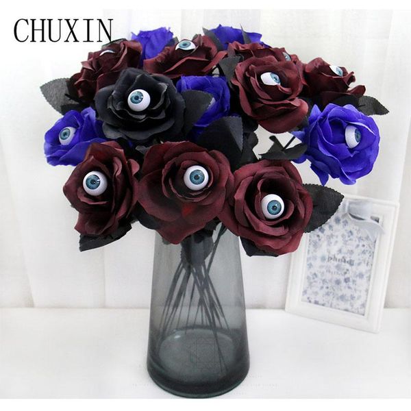 decorative flowers & wreaths black flower rose artificial with eyeballs halloween ghost festival silk home decoration party supplies
decorative flowers & wreaths black flower rose artificial with eyeballs halloween ghost festival silk home decoration party supplies